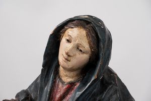 Scuola dell'Italia meridionale, secolo XVII : Pietà  - Asta Incanti d'Arte - Associazione Nazionale - Case d'Asta italiane