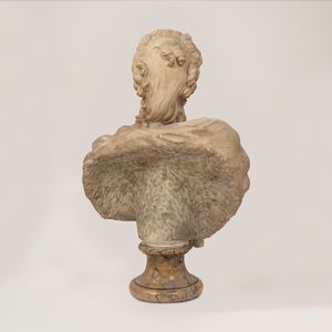 Scuola francese, secolo XVIII : Busto ritratto di gentildonna  - Asta Incanti d'Arte - Associazione Nazionale - Case d'Asta italiane