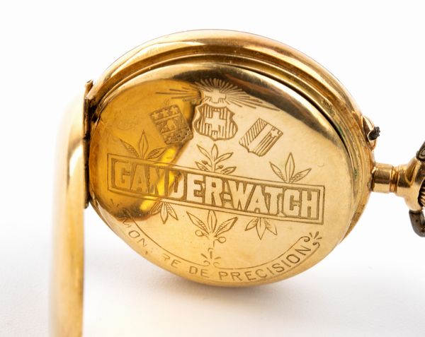 Gander watch : Orologio da tasca con spilla in oro  - Asta Gioielli e Orologi - Associazione Nazionale - Case d'Asta italiane