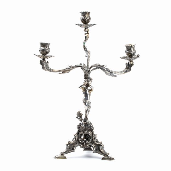 Candelabro in argento  - Asta Gioielli e Orologi - Associazione Nazionale - Case d'Asta italiane