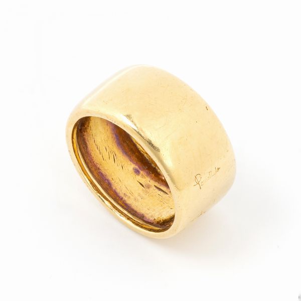 POMELLATO : Anello vintage a fascia in oro  - Asta Gioielli e Orologi - Associazione Nazionale - Case d'Asta italiane