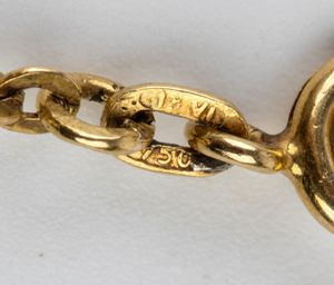 collana in oro giallo con quarzo occhio di tigre e perle  - Asta Gioielli e Orologi - Associazione Nazionale - Case d'Asta italiane