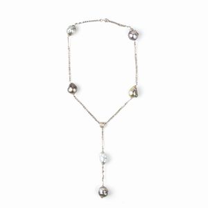 Collana con perle Tahiti barocche  - Asta Gioielli e Orologi - Associazione Nazionale - Case d'Asta italiane