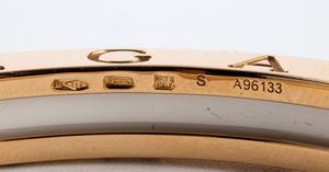 bulgari : Collezione B.zero1: bracciale rigido in oro e ceramica  - Asta Gioielli e Orologi - Associazione Nazionale - Case d'Asta italiane