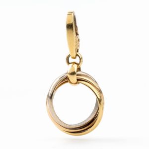 CARTIER - Collezione TRINITY: pendente con tre anelli in oro