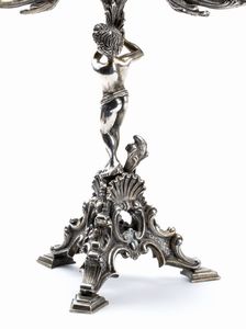 Candelabro in argento  - Asta Gioielli e Orologi - Associazione Nazionale - Case d'Asta italiane