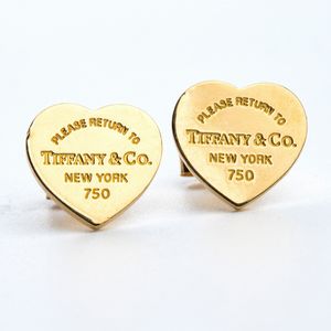 Tiffany & Co.® - Collezione RETURN TO TIFFANY™ : paio di orecchini in oro, double hearth