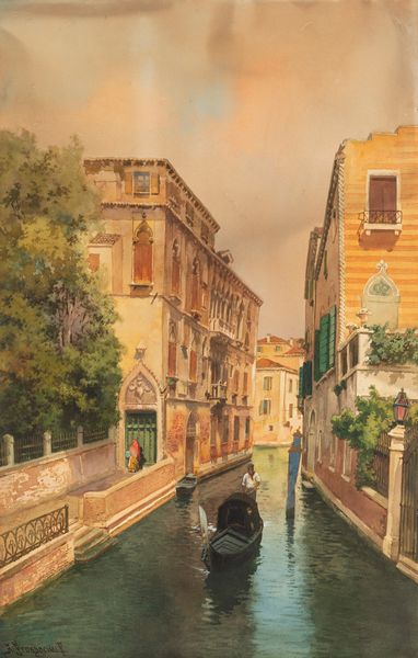 ALBERTO PROSDOCIMI : Canale a Venezia  - Asta Arte Figurativa tra XIX e XX Secolo - Associazione Nazionale - Case d'Asta italiane