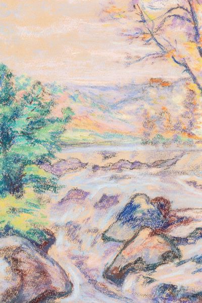 Jean-Baptiste Armand Guillaumin : Le Moulin Bouchardon, Crozant  - Asta Arte Figurativa tra XIX e XX Secolo - Associazione Nazionale - Case d'Asta italiane