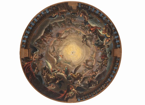 Enrico Scuri : Gloria di Maria (modello per la cupola del Duomo di Bergamo)  - Asta Arte Figurativa tra XIX e XX Secolo - Associazione Nazionale - Case d'Asta italiane