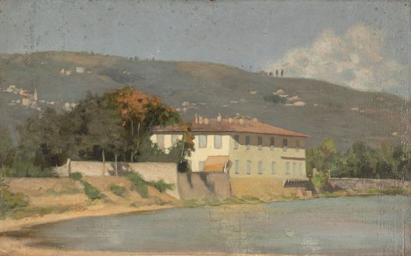 Attribuito a Odoardo Borrani (Pisa 1833-Firenze 1905) : La casaccia sull'Arno  - Asta Arte Figurativa tra XIX e XX Secolo - Associazione Nazionale - Case d'Asta italiane