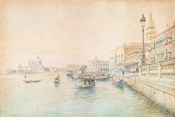 Rafael Senet y Perez : Venezia, Palazzo Ducale  - Asta Arte Figurativa tra XIX e XX Secolo - Associazione Nazionale - Case d'Asta italiane