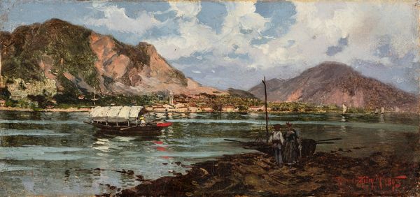 RICCARDO PELLEGRINI : Lago Maggiore  - Asta Arte Figurativa tra XIX e XX Secolo - Associazione Nazionale - Case d'Asta italiane