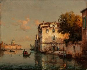 Antoine Bouvard : Venezia  - Asta Arte Figurativa tra XIX e XX Secolo - Associazione Nazionale - Case d'Asta italiane