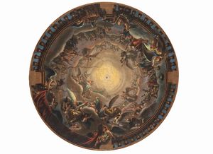 Enrico Scuri - Gloria di Maria (modello per la cupola del Duomo di Bergamo)