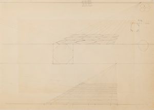 Ippolito Caffi : Studi di prospettiva  - Asta Arte Figurativa tra XIX e XX Secolo - Associazione Nazionale - Case d'Asta italiane