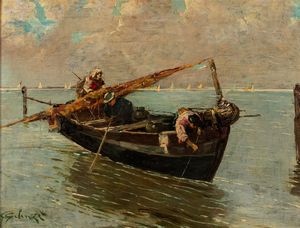 Giuseppe Gelanzè - Pescatori nel golfo