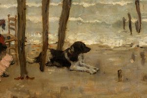 Giuseppe De Nittis : Sulla spiaggia  - Asta Arte Figurativa tra XIX e XX Secolo - Associazione Nazionale - Case d'Asta italiane