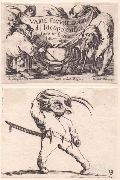 Jacques Callot : Varie figure gobbi di Iacopo Callot  - Asta Smart Auction: arredi, dipinti, sculture, argenti e altro a prezzi vantaggiosi - Associazione Nazionale - Case d'Asta italiane