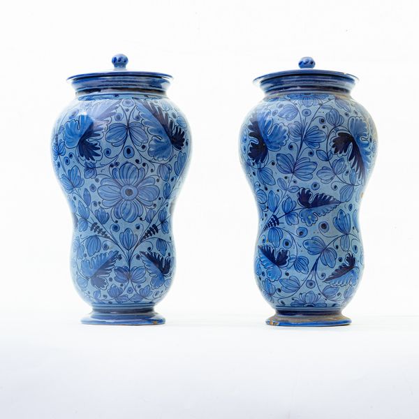 Coppia di albarelli in ceramica  - Asta Smart Auction: arredi, dipinti, sculture, argenti e altro a prezzi vantaggiosi - Associazione Nazionale - Case d'Asta italiane