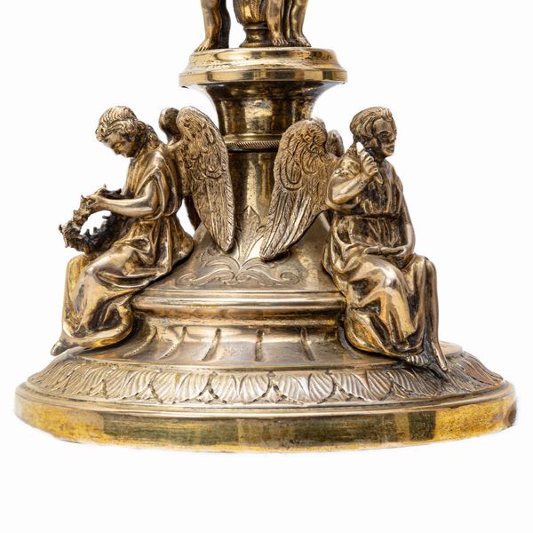 Calice in bronzo e argento  - Asta Smart Auction: arredi, dipinti, sculture, argenti e altro a prezzi vantaggiosi - Associazione Nazionale - Case d'Asta italiane