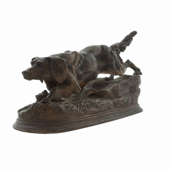 Setter, scultutra in bronzo a tutto tondo  - Asta Smart Auction: arredi, dipinti, sculture, argenti e altro a prezzi vantaggiosi - Associazione Nazionale - Case d'Asta italiane