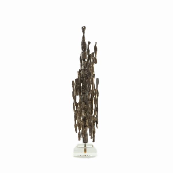 FABIO SINISCA : Struttura variabile  , scultura concettuale in bronzo  - Asta Smart Auction: arredi, dipinti, sculture, argenti e altro a prezzi vantaggiosi - Associazione Nazionale - Case d'Asta italiane