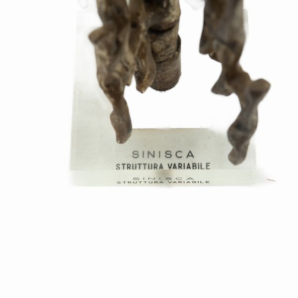 FABIO SINISCA : Struttura variabile  , scultura concettuale in bronzo  - Asta Smart Auction: arredi, dipinti, sculture, argenti e altro a prezzi vantaggiosi - Associazione Nazionale - Case d'Asta italiane