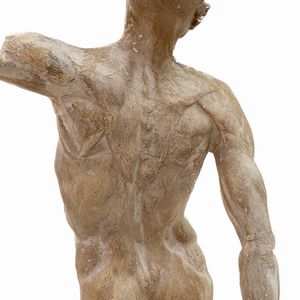 Studio di nudo anatomico maschile  - Asta Smart Auction: arredi, dipinti, sculture, argenti e altro a prezzi vantaggiosi - Associazione Nazionale - Case d'Asta italiane