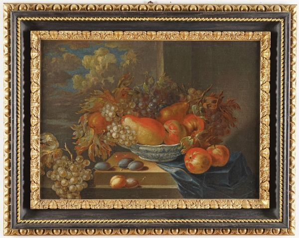 Scuola del XVIII/XIX secolo Nature morte con composizioni di frutti  - Asta Antiquariato - Associazione Nazionale - Case d'Asta italiane