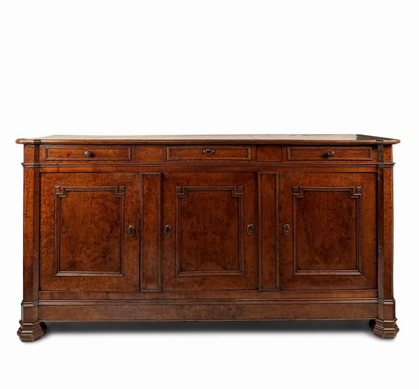 Credenza in legni di frutto, fine XIX/inizi XX secolo  - Asta Antiquariato - Associazione Nazionale - Case d'Asta italiane