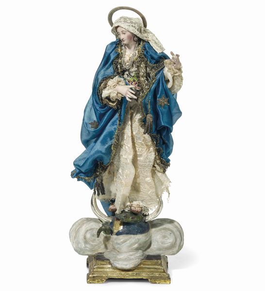 Immacolata. Scultore genovese del XVIII secolo  - Asta Scultura - Associazione Nazionale - Case d'Asta italiane