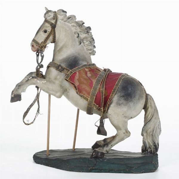 Cavallo da presepe. Genova XVIII-XIX secolo<BR>  - Asta Scultura - Associazione Nazionale - Case d'Asta italiane