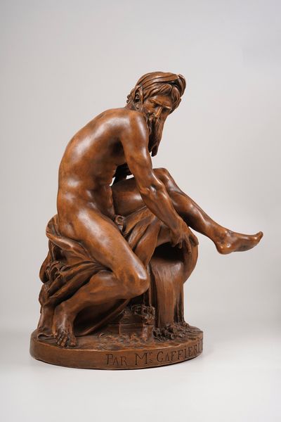 Il Fiume. Plasticatore del XIX-XX secolo. Da un modello di Jean-Jaques Caffieri (1725-1792)  - Asta Scultura - Associazione Nazionale - Case d'Asta italiane