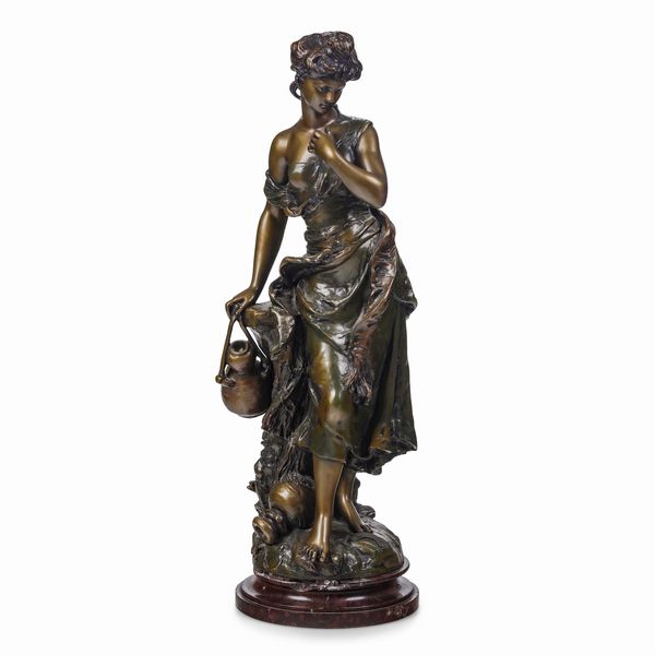 Hyppolite Moreau, Attribuito a : Figura femminile  - Asta Scultura - Associazione Nazionale - Case d'Asta italiane