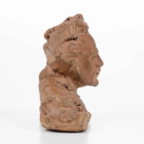 Testa virile, bozzetto in terracotta. Plasticatore del XIX-XX secolo  - Asta Scultura - Associazione Nazionale - Case d'Asta italiane