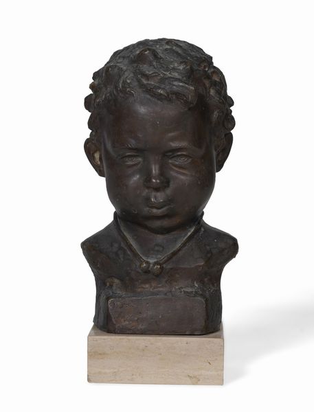 Giuseppe Franzese (?) Busto di bambino  - Asta Scultura - Associazione Nazionale - Case d'Asta italiane