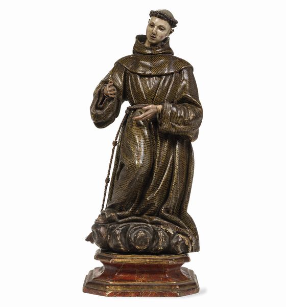 SantAntonio. Scultore spagnolo del XVIII secolo  - Asta Scultura - Associazione Nazionale - Case d'Asta italiane