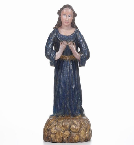 Madonna orante. Scultore del XVIII secolo  - Asta Scultura - Associazione Nazionale - Case d'Asta italiane