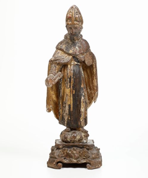 San Nicola (?). Scultore del XVIII secolo  - Asta Scultura - Associazione Nazionale - Case d'Asta italiane