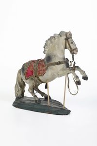 Cavallo da presepe. Genova XVIII-XIX secolo<BR>  - Asta Scultura - Associazione Nazionale - Case d'Asta italiane