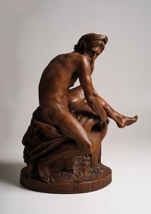 Il Fiume. Plasticatore del XIX-XX secolo. Da un modello di Jean-Jaques Caffieri (1725-1792)  - Asta Scultura - Associazione Nazionale - Case d'Asta italiane