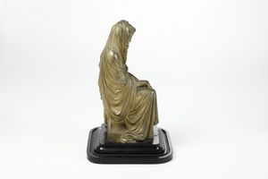 Madonna. Fonditore francese del XIX-XX secolo  - Asta Scultura - Associazione Nazionale - Case d'Asta italiane