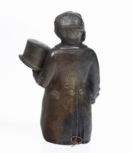 Bimbo con cappello. Fonditore del XIX-XX secolo  - Asta Scultura - Associazione Nazionale - Case d'Asta italiane