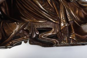 Scultura femminile in bronzo da modello antico. XIX-XX secolo  - Asta Scultura - Associazione Nazionale - Case d'Asta italiane