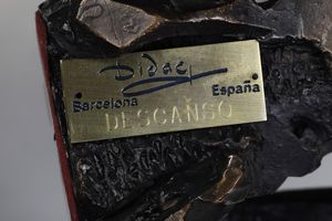 Didac (Barcellona, XX secolo) Il riposo  - Asta Scultura - Associazione Nazionale - Case d'Asta italiane