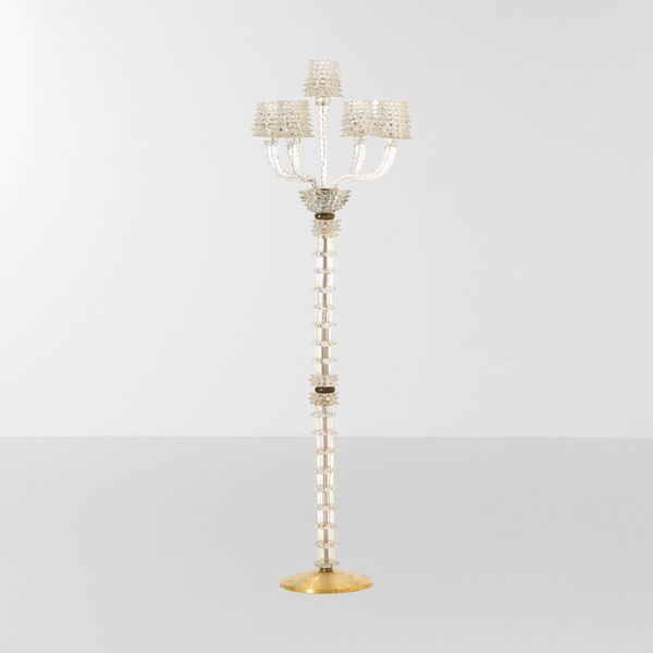 Barovier & Toso Murano : Lampada da terra della serie Rostrati  - Asta Design LAB - Associazione Nazionale - Case d'Asta italiane