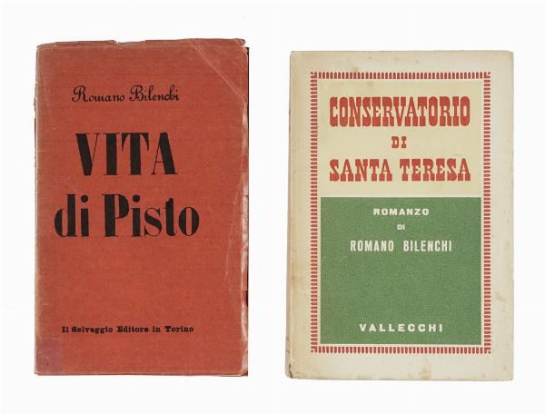 ROMANO BILENCHI : Vita di Pisto.  - Asta Libri, autografi e manoscritti - Associazione Nazionale - Case d'Asta italiane