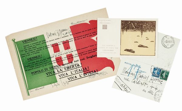 Gabriele D'Annunzio : Breve lettera autografa inviata a Gabriel Astruc, Parigi.  - Asta Libri, autografi e manoscritti - Associazione Nazionale - Case d'Asta italiane