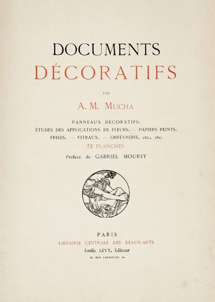 Alphonse Mucha : Documents dcoratifs. 1901-1902.  - Asta Libri, autografi e manoscritti - Associazione Nazionale - Case d'Asta italiane